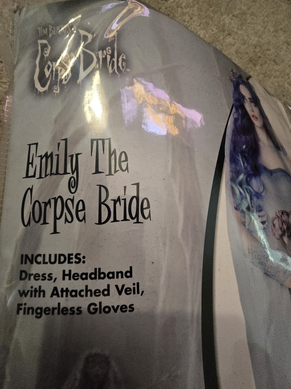 Spirit Blue and Purple Gothic Bridal Costume